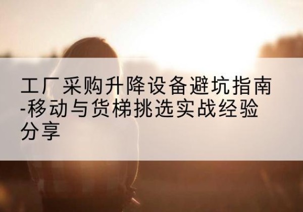 永新移动式升降机怎么选-工厂采购升降设备避坑指南-移动与货梯挑选实战经验分享